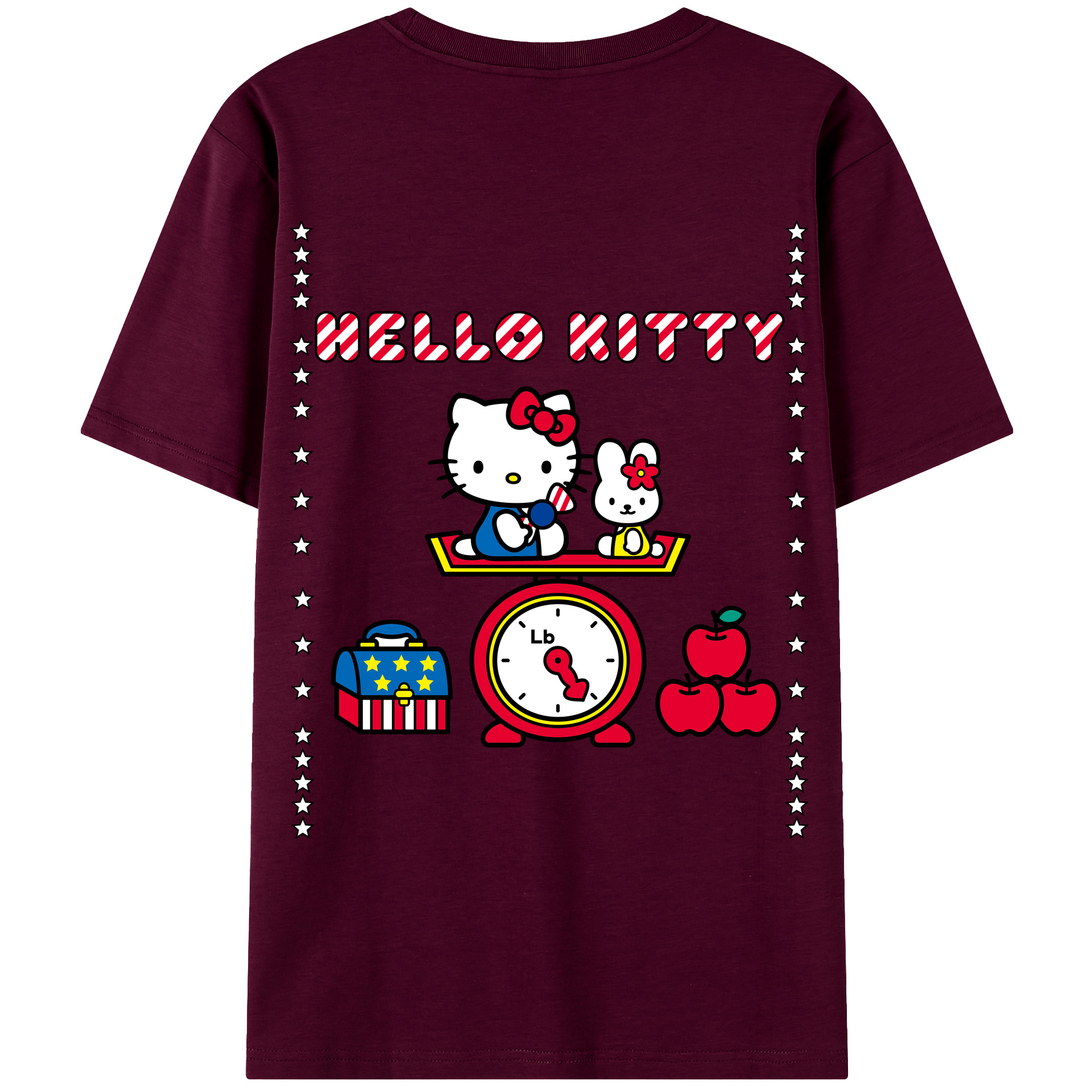 （画像用） Hello Kitty ハローキティ レディース半袖Tシャツ(バックプリント)